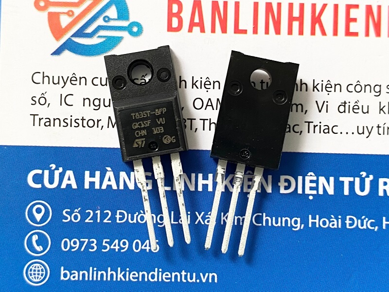 T835T-8FP Triac 8A 800V TO-220 2 T835T-8FP Triac 8A 800V TO-220 - Ảnh 2