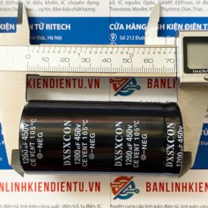 Tụ hóa 1200uF 450V kích thước 35x70mm (loại 2 chân) 5 1200uF 450V duong kinh 35mm cao 70mm 3