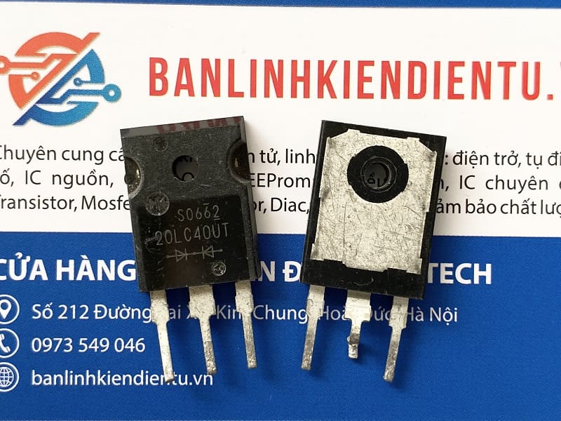 20LC40UT Diode 20A 400V TO-3P Tháo máy 1 20LC40UT Diode