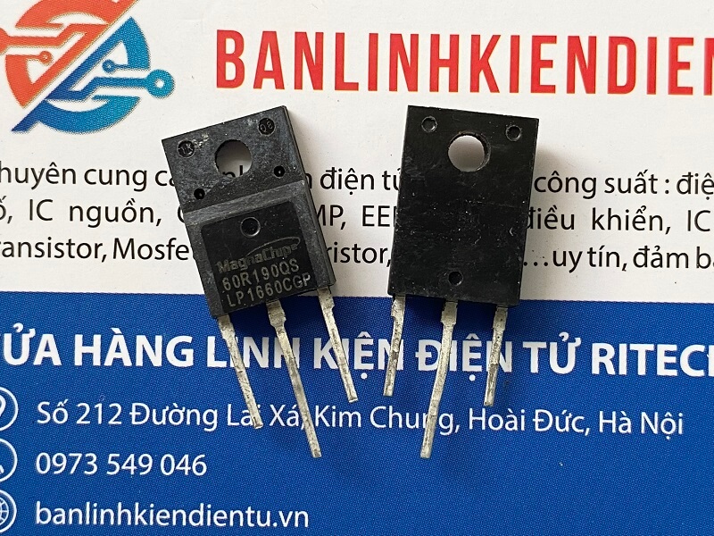 60R190QS MMF60R190QS Mosfet kênh N 20A 650V TO-220F (tháo máy) 1 60R190QS MMF60R190QS Mosfet kênh N 20A 650V TO-220F (tháo máy)