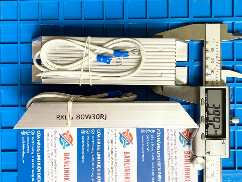 Điện trở xả vỏ nhôm 80W 30R RXLG 80W30RJ 2 Điện trở xả 30R 80W