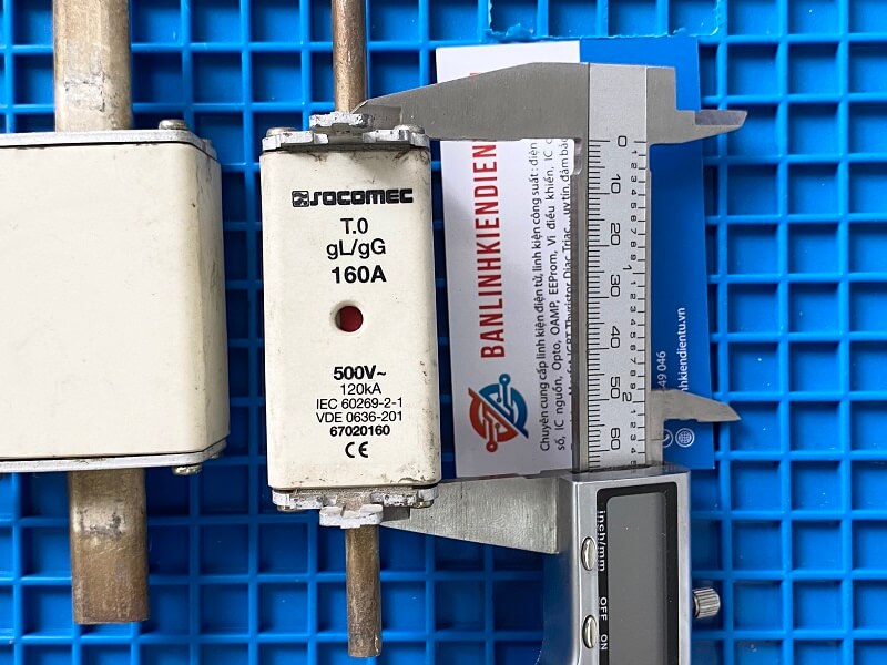 Cầu chì Socomec 160A 500VAC 3 cầu chì 160A 500V
