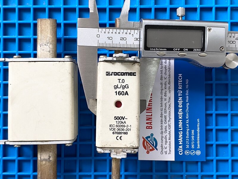 Cầu chì Socomec 160A 500VAC 4 cầu chì 160A 500V