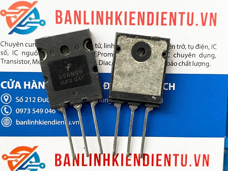 G50N60 IGBT 50A 600V TO-3P (tháo máy) 1 G50N60 tháo máy