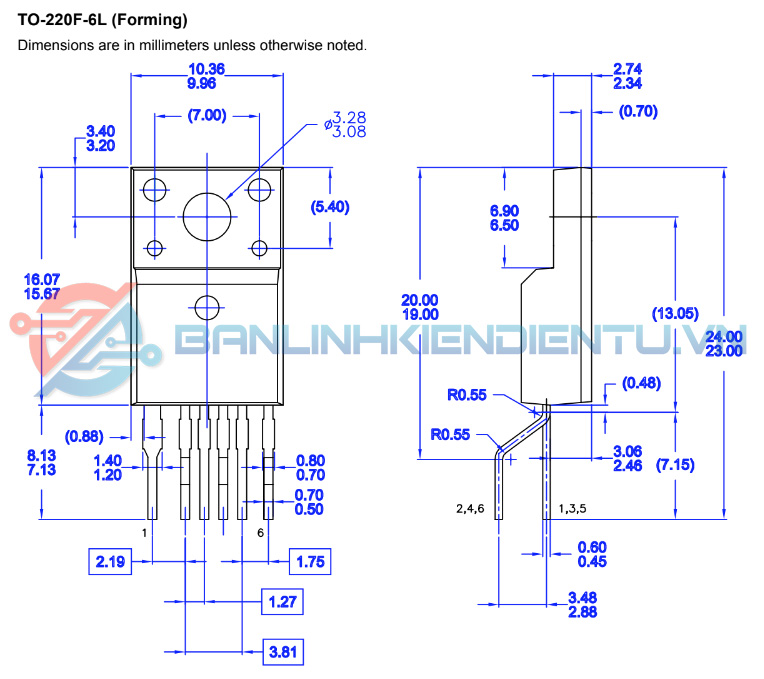 Kích thước DM0465R