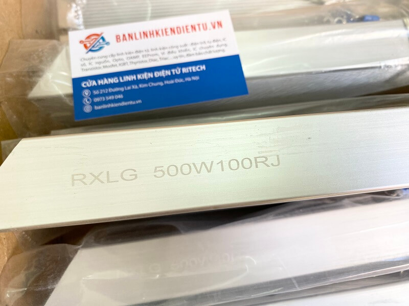 Điện trở xả vỏ nhôm RXLG 500W 100R 285x60x30mm 2 RXLG 500W 100R