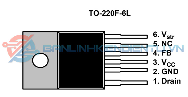 Sơ dồ chân IC DM0465R