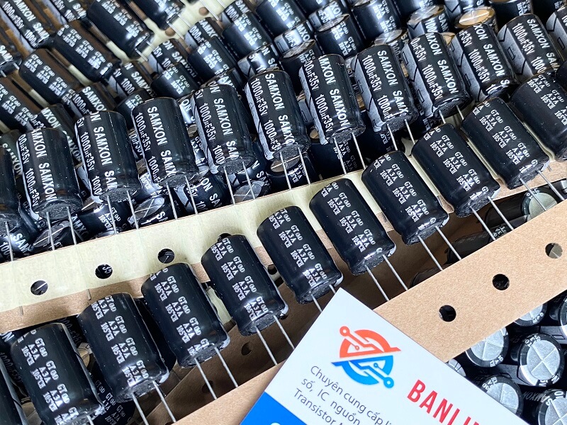 Tụ hóa SAMXON 1000uF 35V 12.5x20mm 2 1000uf 35V samxon 12.5x20mm
