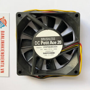 109P0848C604 Quạt tản nhiệt SANYO DENKI 0.08A 48VDC 80x80x20mm 6 109P0848C604-QUAT-2