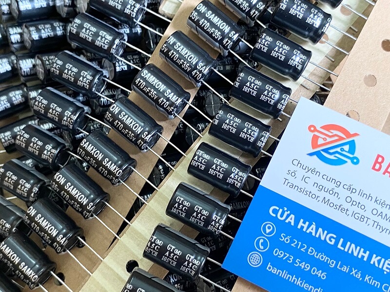 Tụ hóa SAMXON 470uF 35V 10x16mm 2 470uf 35v samxon 10x16mm