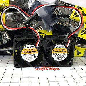 9WF0424F6D04 A90L-0001-0507#B Quạt tản nhiệt 24VDC 0.076A 40x40x20mm 3 dây