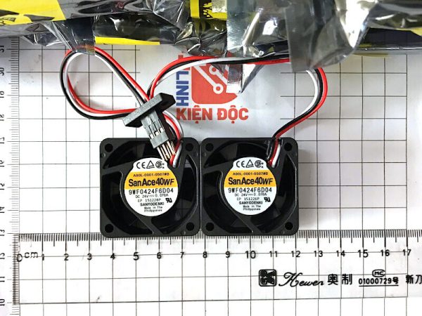 9WF0424F6D04 A90L-0001-0507#B Quạt tản nhiệt 24VDC 0.076A 40x40x20mm 3 dây - Ảnh 2