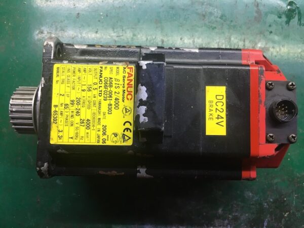 A06B-0061-B303 Servo motor Fanuc βiS 2/4000 tháo máy có phanh