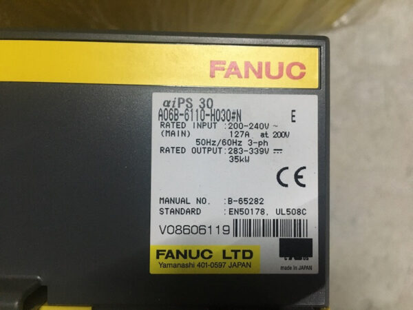 Nguồn Fanuc A06B-6110-H030 tháo máy đẹp như mới - Ảnh 2