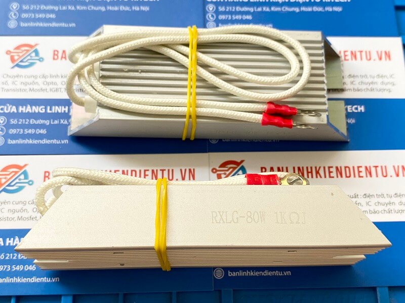 Điện trở xả vỏ nhôm RXLG 80W 1K 1 Điện trở xả 80W 1K