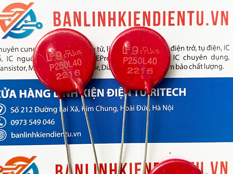 Tụ chống sét P250L40 V250LA40AP 250VAC L20mm 2 P250L40