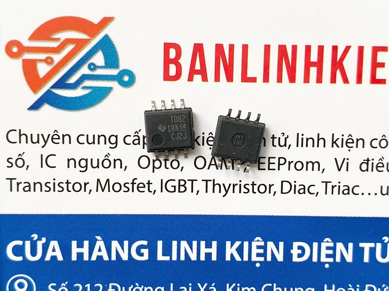 T082 TL082 IC khuếch đại thuật toán SOP-8 1 T082-IC