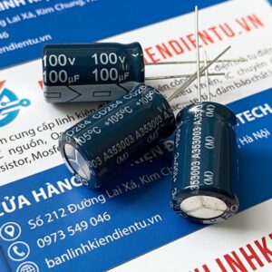 tụ hóa 100uf 100v 12.5x20mm