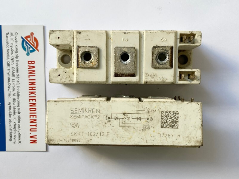 SKKT162/12E Thyristor Semikron 162A 1200V (tháo máy) 1 SKKT162 12E-THAO-MAY