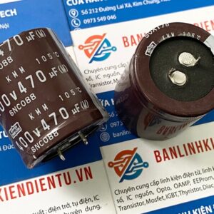 Tụ hóa 470uF 400V NIPPON 35x40mm tháo máy 4 470uf 400v 35x40mm