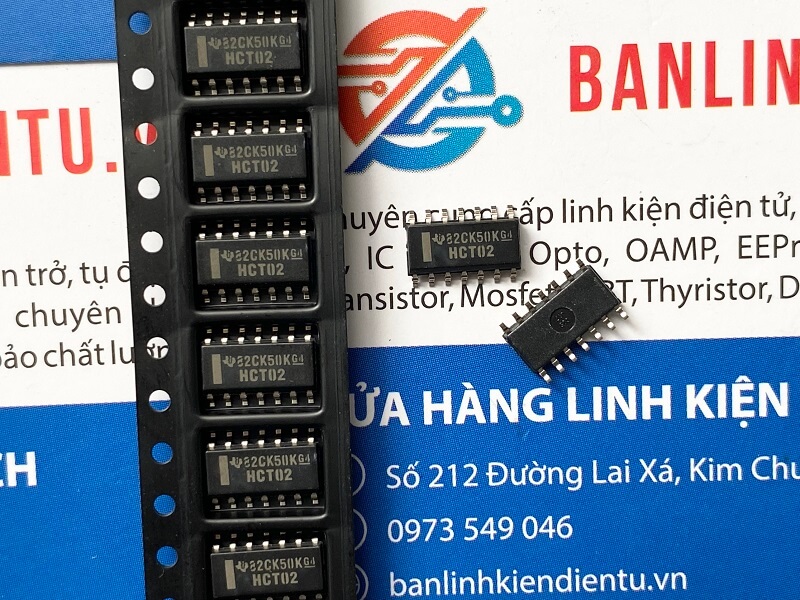 HCT02 SN74HCT02DR IC số SOP-14 2 HCT02-IC-NGUON