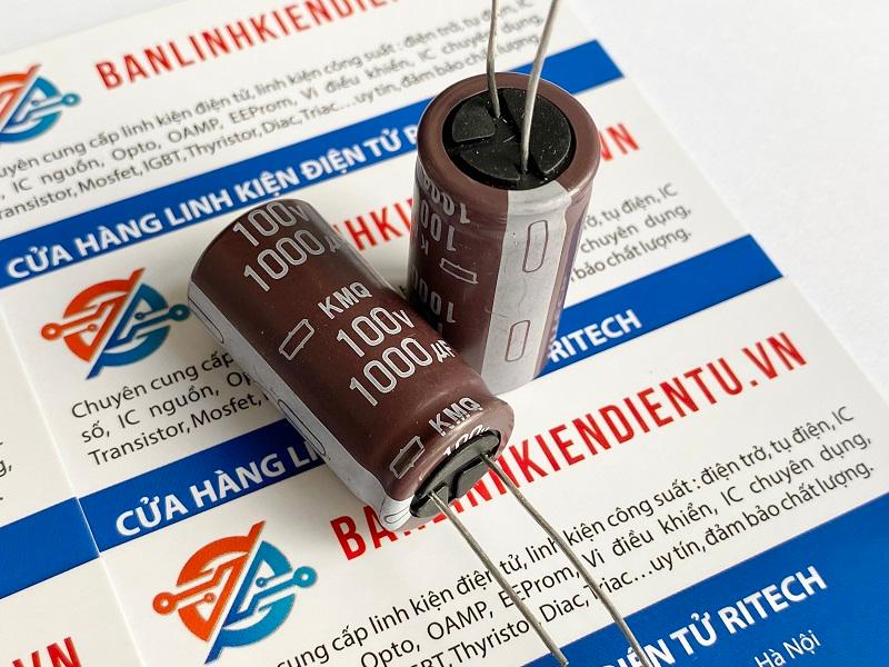 Tụ hóa 1000uF 100V KMQ 18x35mm 2 1000uf 100V