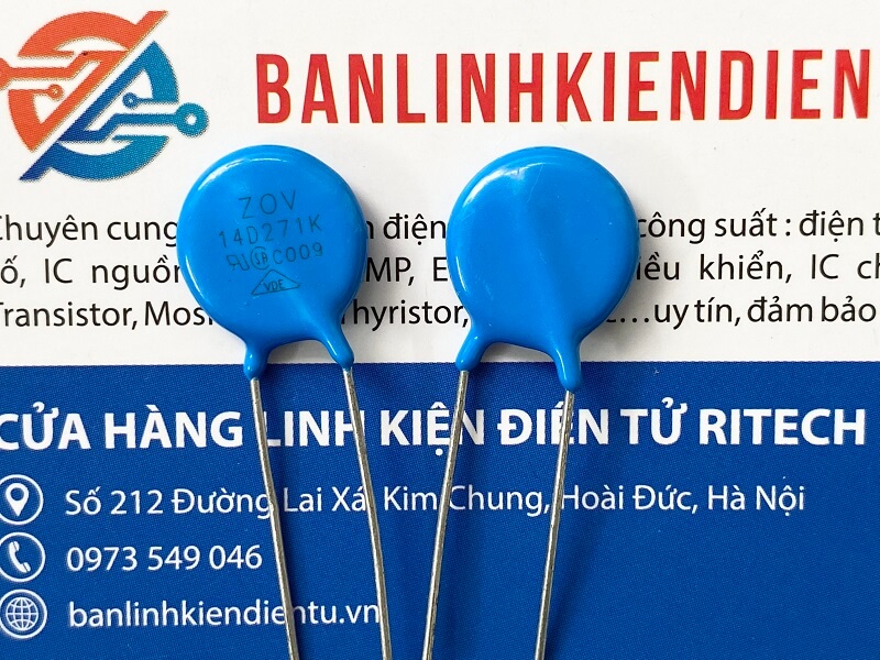 14D271K ZOV14D271K tụ chống sét varistor 270V 14mm 1 14D271K