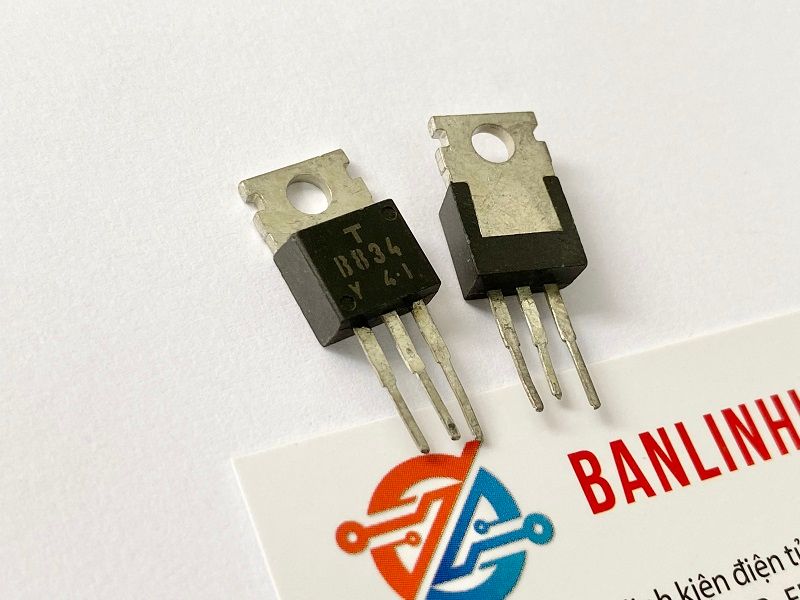B834, 2SB834 Transistor PNP 3A 60V TO-220 (Tháo Máy) thân đen 1 B834-đen-1