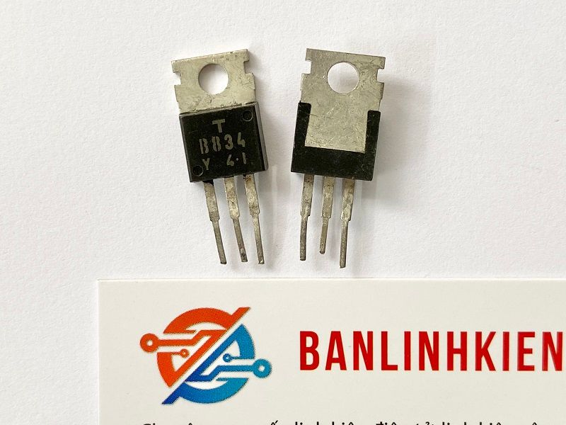 B834, 2SB834 Transistor PNP 3A 60V TO-220 (Tháo Máy) thân đen 2 B834-đen