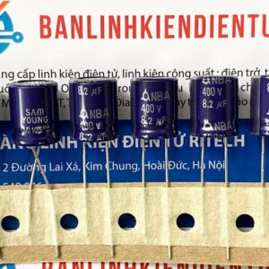 tụ hóa 8.2uf 400v capxon 10x12.5mm 1