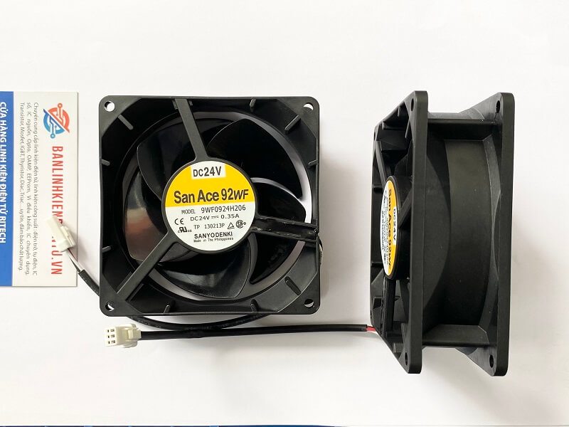 Quạt tản nhiệt Sanyo Denki 9WF0924H206 24V 0.35A 90x90x32mm 3 dây 1 9WF0924H206