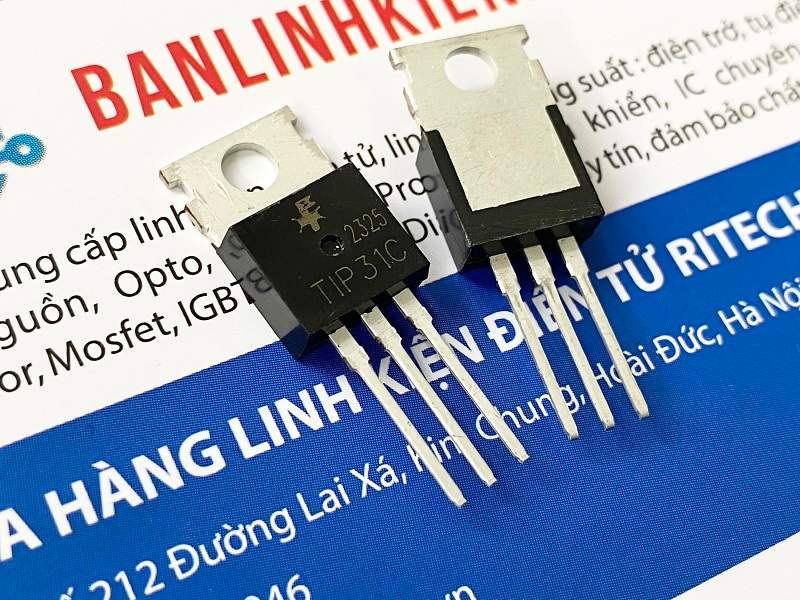 Transistor công suất NPN TIP31C TIP31 3A 100V TO-220 Nhập khẩu 2 TIP31C