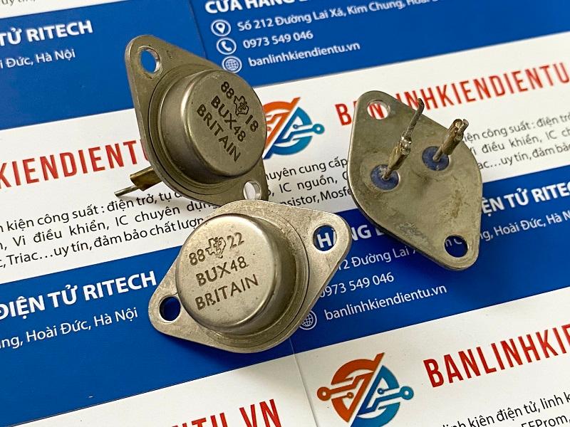 BUX48 Transistor NPN 15A 400V 175W hàng tháo máy Zin TO-3 1 Transistor BUX48 tháo máy