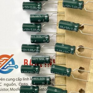 tụ hoá 0.68uf 50v