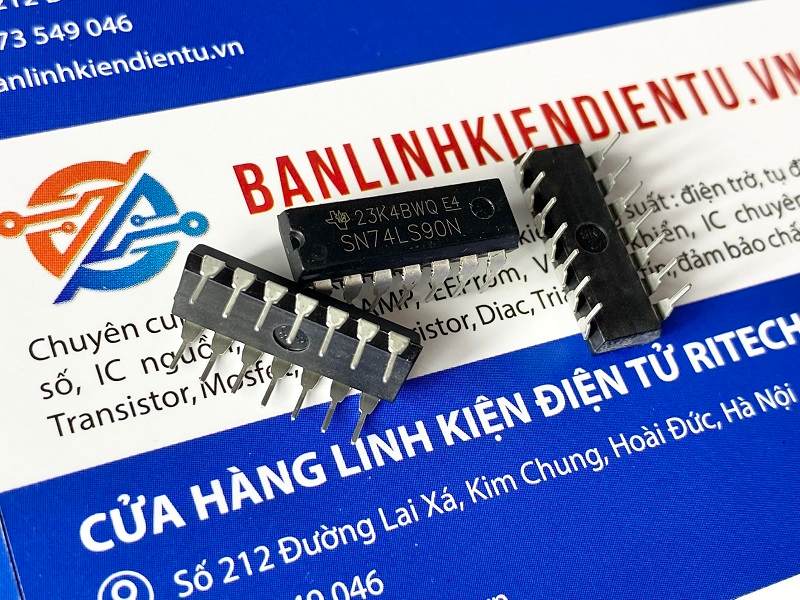 IC bộ đếm thập phân Texas 74LS90, SN74LS90N, 74LS90N DIP-14 1 74LS90
