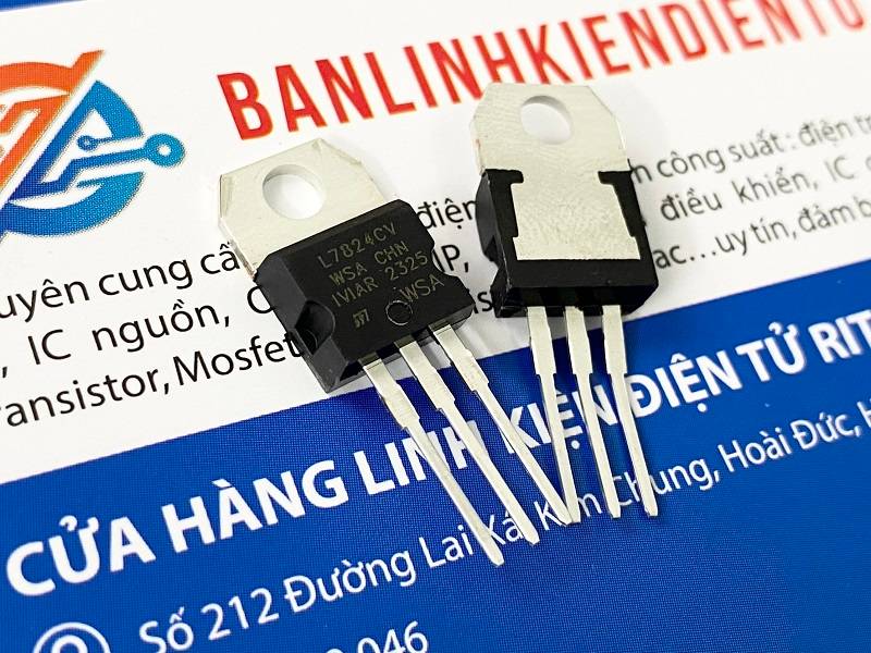 IC nguồn ổn áp 24V 1.5A L7824CV, 7824, L7824 TO-220 (hàng nhập khẩu) 1 L7824