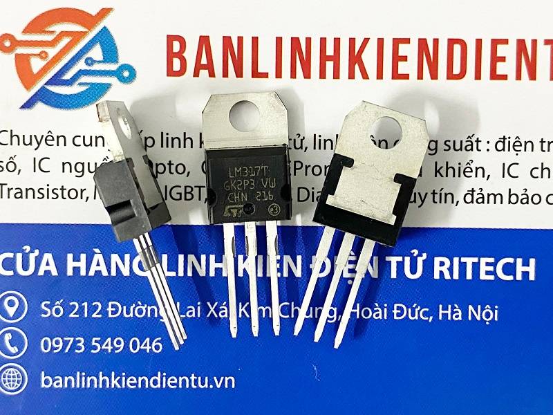 IC ổn áp nguồn LM317T, LM317 TO-220 hàng nhập khẩu 2 LM317