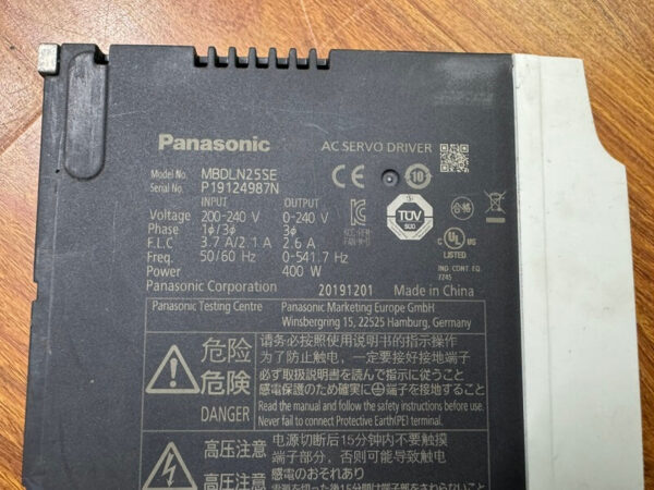 MBDLN25SE Bộ điều khiển Servo Panasonic MINAS A6 400W - Ảnh 2