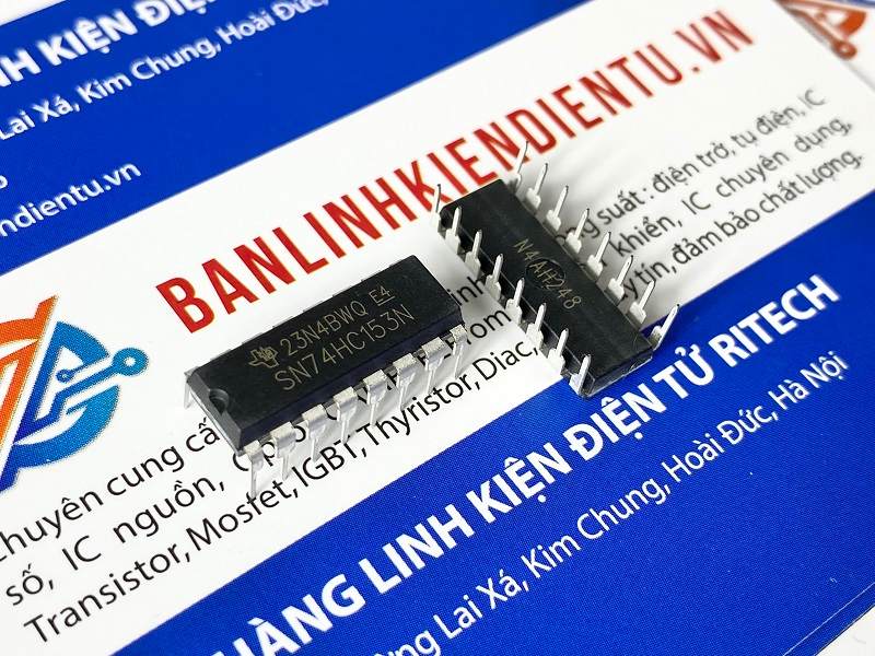 IC số ghép kênh 4 đầu vào kép 74HC153, SN74HC153N DIP-16 1 SN74HC153N