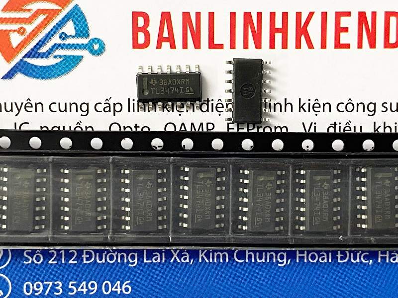 TL3474I TL3474IDR TL3474 IC OpAmp SOP-14 1 TL3474I