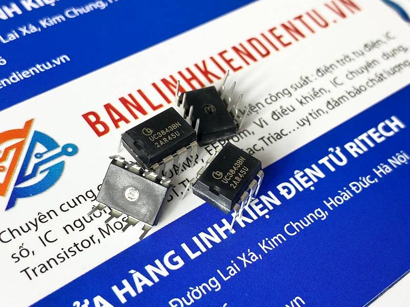 IC nguồn UC3843BN, UC3843, 3843 DIP-8 (hàng chính hãng) 1 UC3843BN