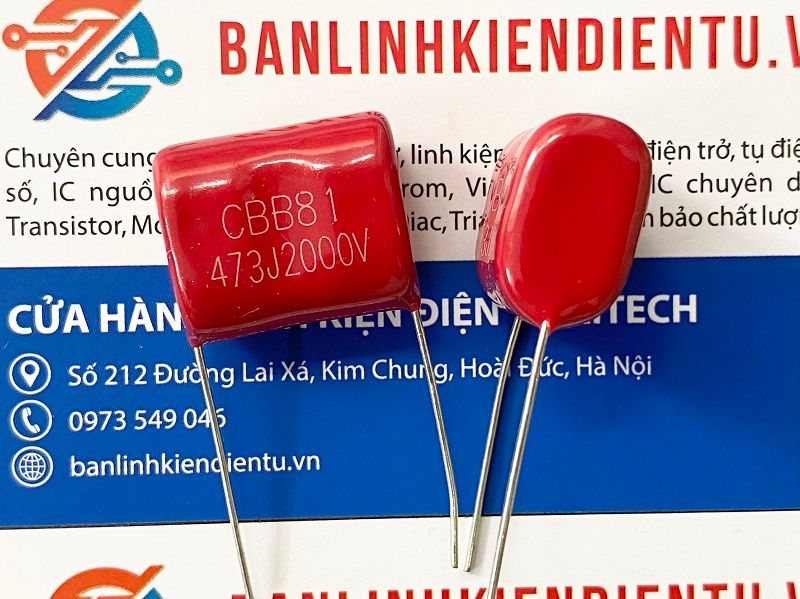 Tụ CBB81 2000V 473J 47nF 0.047uF P=20mm 2 473j 2000V