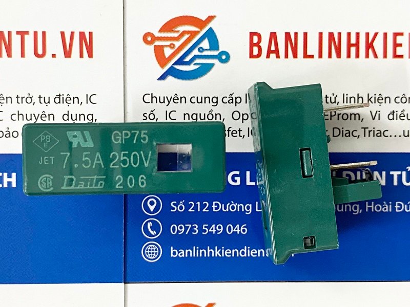 Cầu Chì Fanuc Daito GP75 7.5A 250V 2 Cầu chì 7.5A 250V