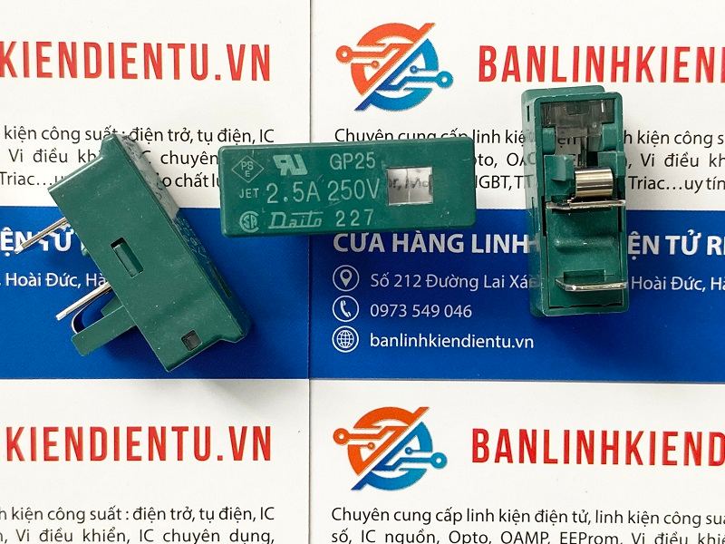Cầu Chì Fanuc Daito GP25 2.5A 250V 2 Cầu chì Daito GP25 2.5A