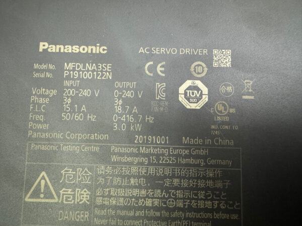 MFDLNA3SE Bộ điều khiển Servo Panasonic MINAS A6 3kW - Ảnh 2