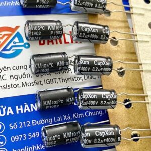 tụ hoá capxon 8.2uf 400v 7.3x13mm