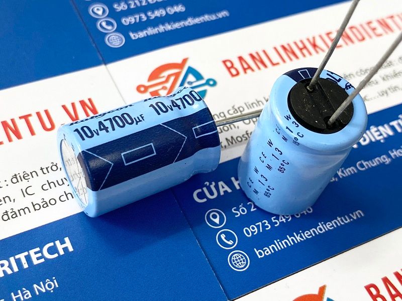 Tụ hóa Rubycon 4700uF 10V 16x25mm 1 4700uf 10v