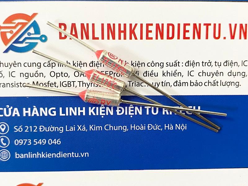 Cầu chì nhiệt 175 độ 10A 250V TF175 RY175 1 Cầu chì nhiệt 175 độ