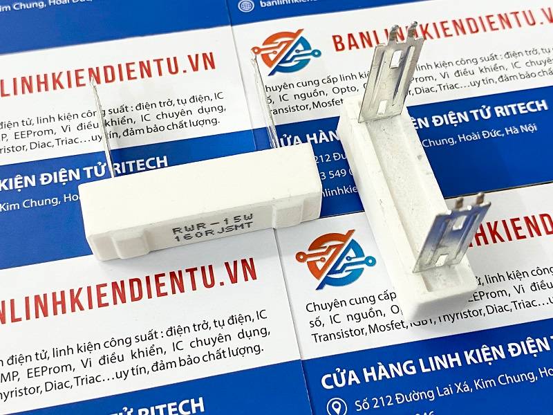 Điện trở sứ 15W 160R 1 Điện trở sứ 15W 160R