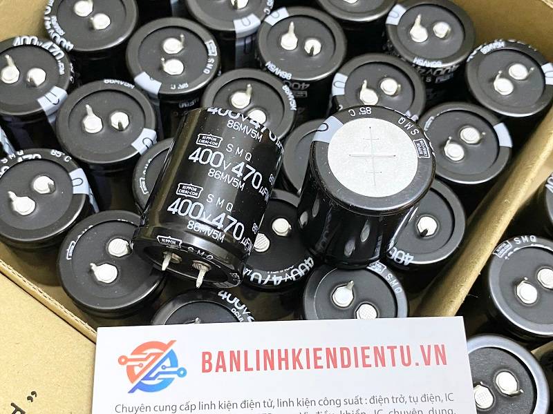 Tụ hóa NIPPON 470uF 400V 30x40mm chính hãng Nhật 1 Tụ hoá NIPPON 470uF 400V 30x40mm